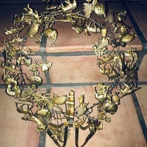 Solid Brass Decorative Wreath